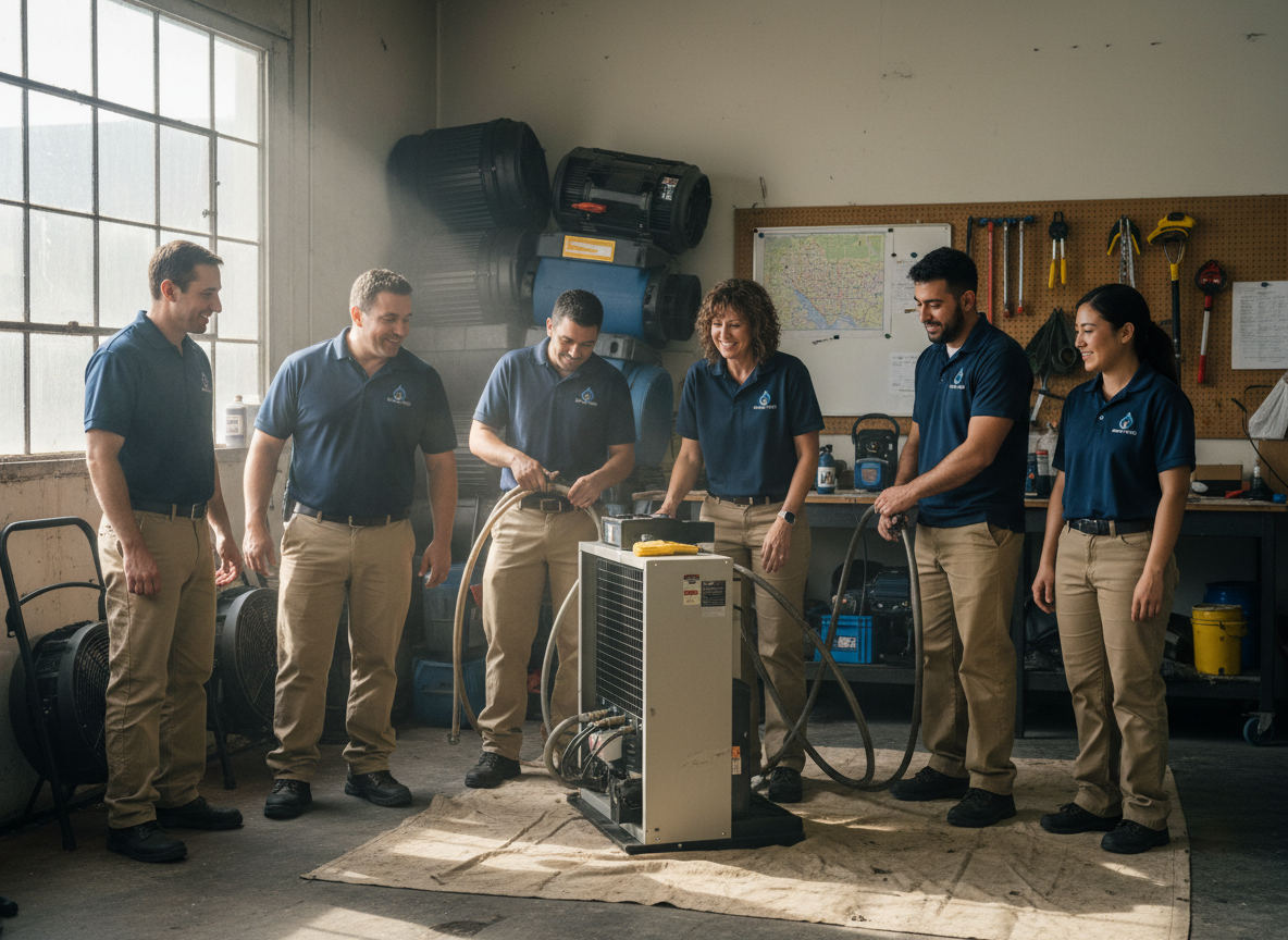 Water Damage Restoration Reseda team