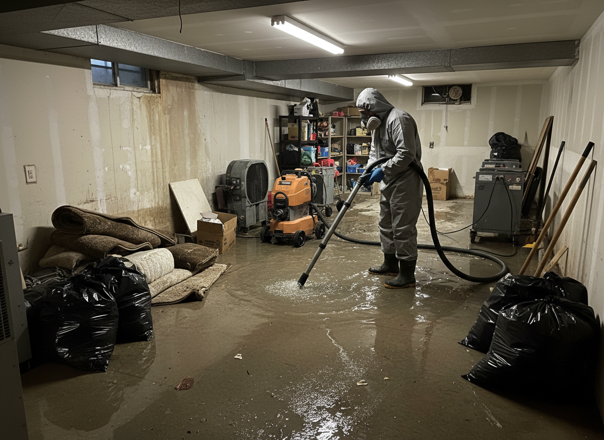 Basement Flood Cleanup in Reseda, CA