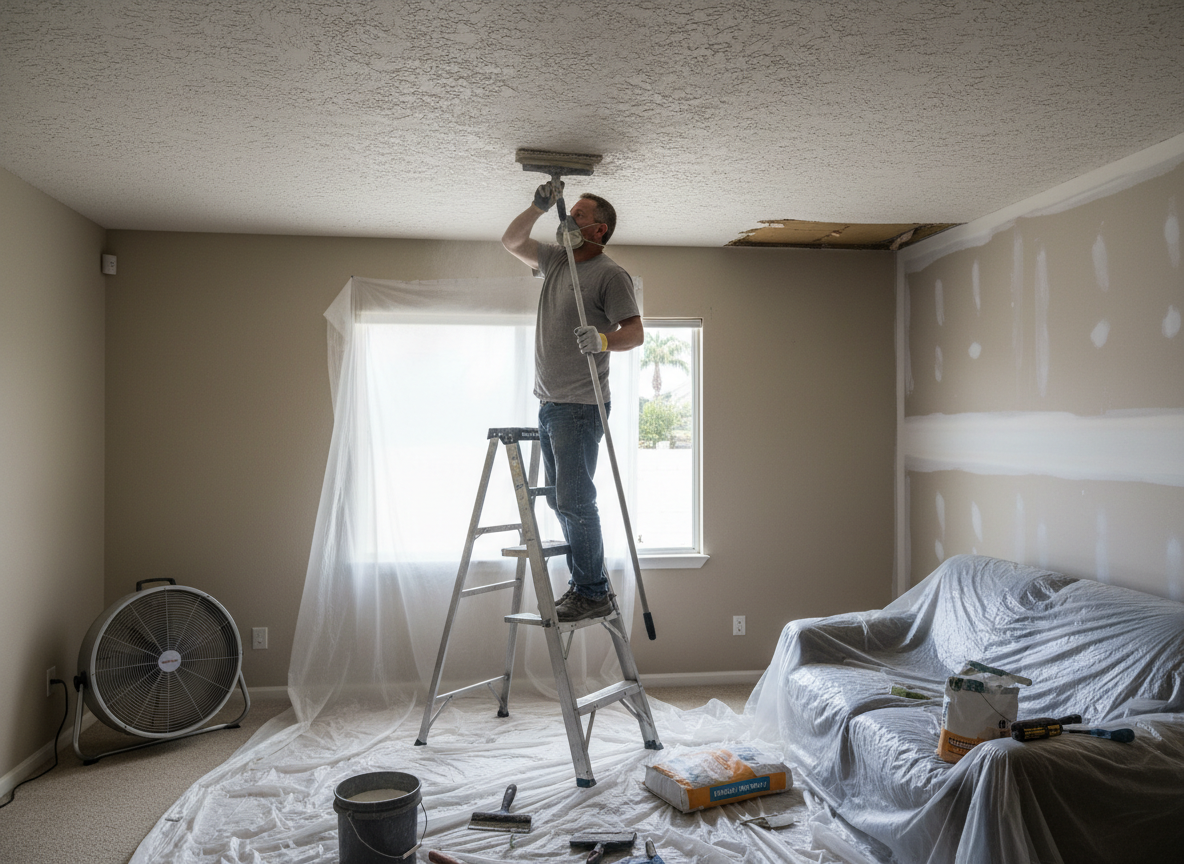Ceiling Water Damage Repair in Reseda, CA