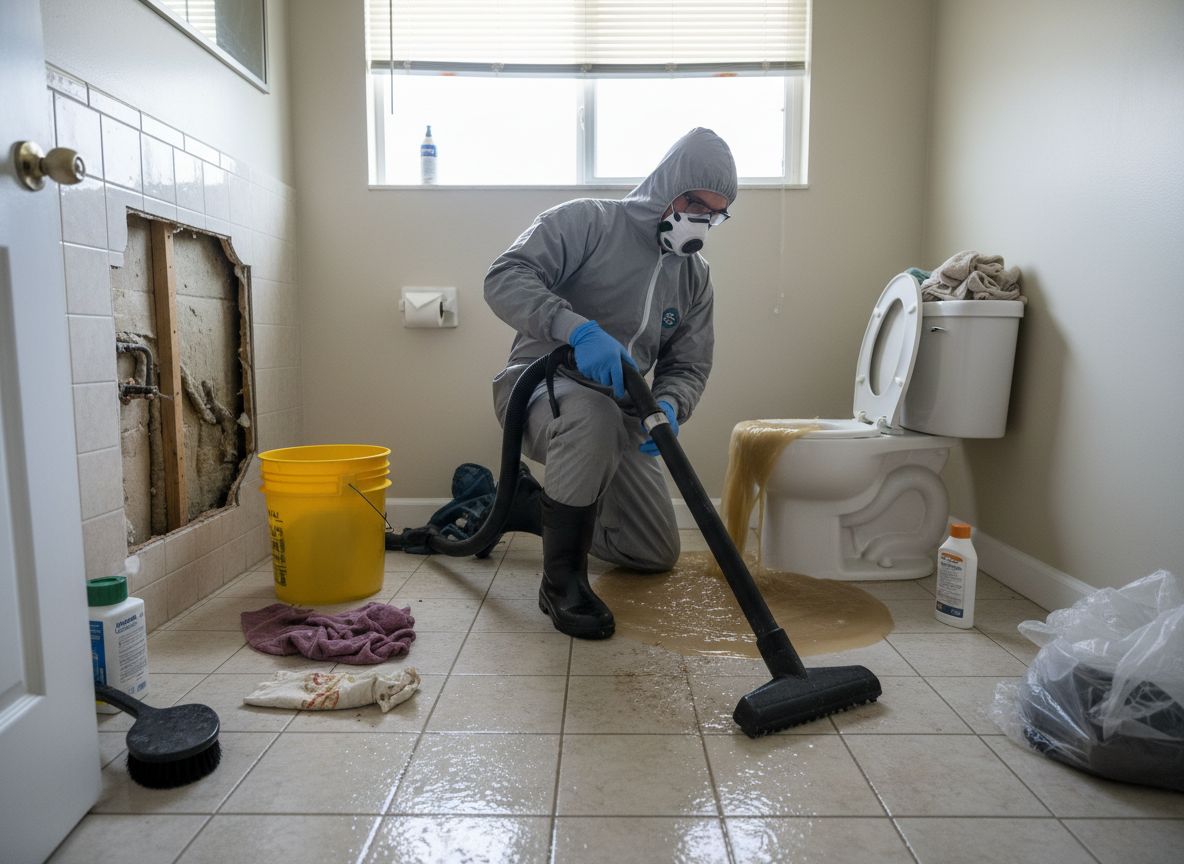 Toilet Overflow Cleanup in Reseda, CA