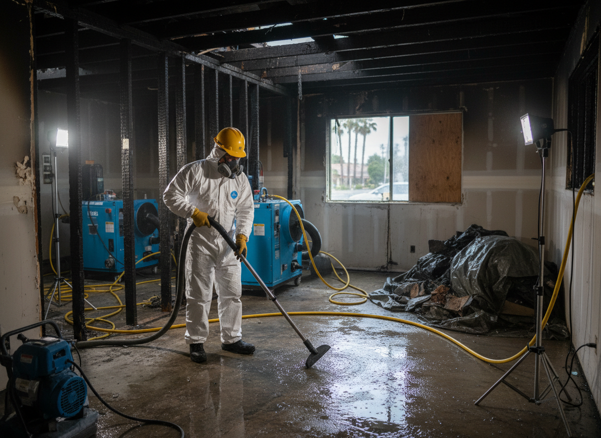 Water Damage Remediation After Fire in Reseda, CA